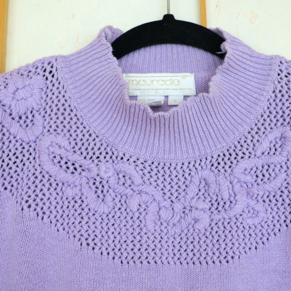 VTG Pastel Grannycore Sweater - Picture 4 of 14